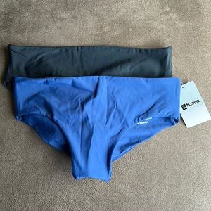 Two pack butt scrunch swim bottoms